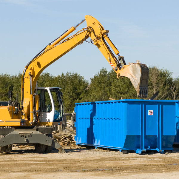 what size residential dumpster rentals are available in Liberty NY